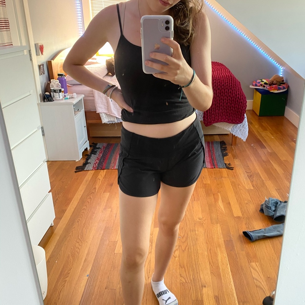 Lululemon black size 6 shorts